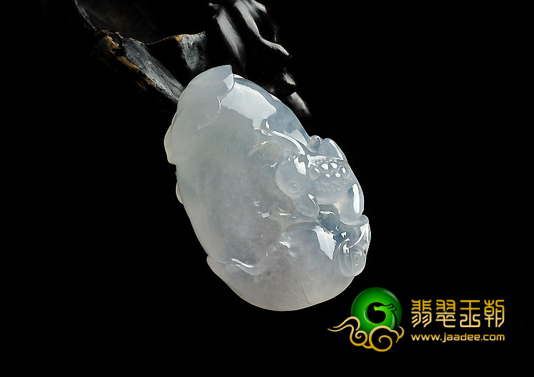 冰种缅甸翡翠A货年年进财挂件