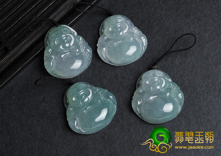 冰种晴水缅甸翡翠A货玉佛挂件（单价）