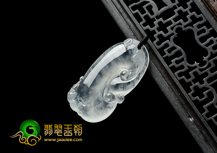 冰玻种缅甸翡翠A货如意挂件