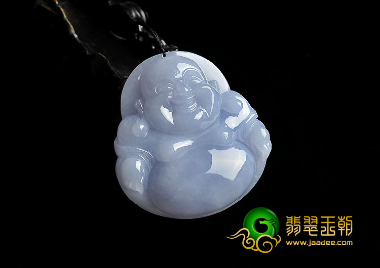糯冰种紫罗兰缅甸翡翠A货玉佛挂件