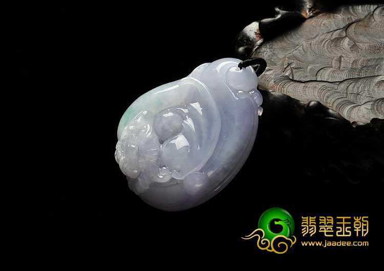 糯冰种紫罗兰飘花缅甸翡翠A货飞龙在天挂件