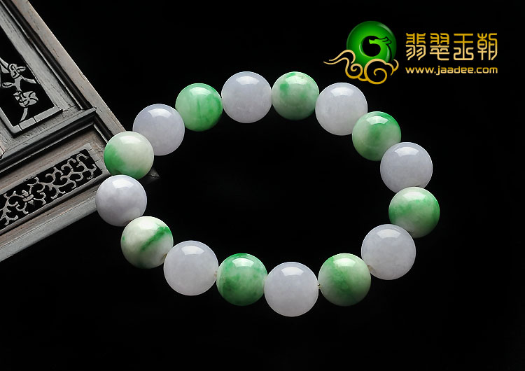 糯冰种紫罗兰翠色缅甸翡翠A货手链