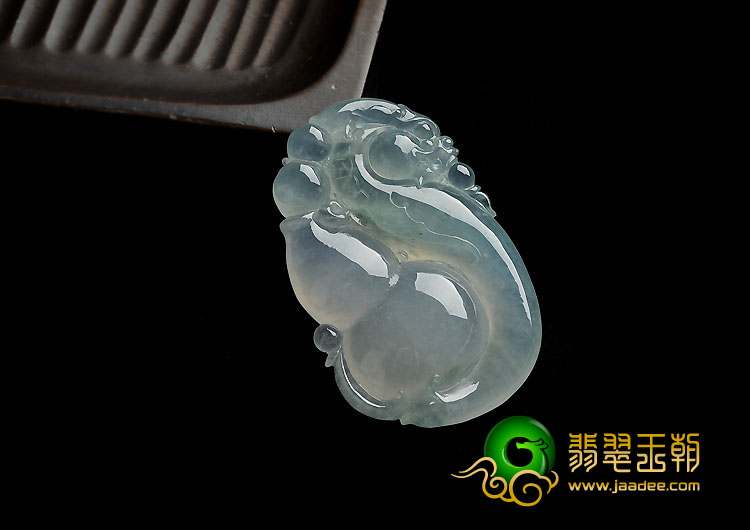 冰种晴水缅甸翡翠A货福禄寿挂件