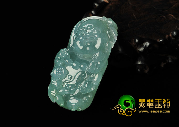 冰种晴水缅甸翡翠A货玉佛挂件