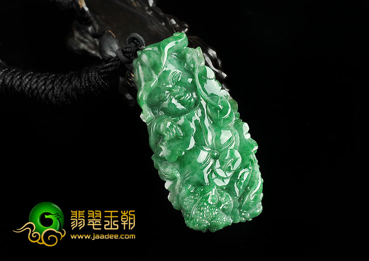 糯冰种阳绿满绿缅甸翡翠A货招财童子挂件