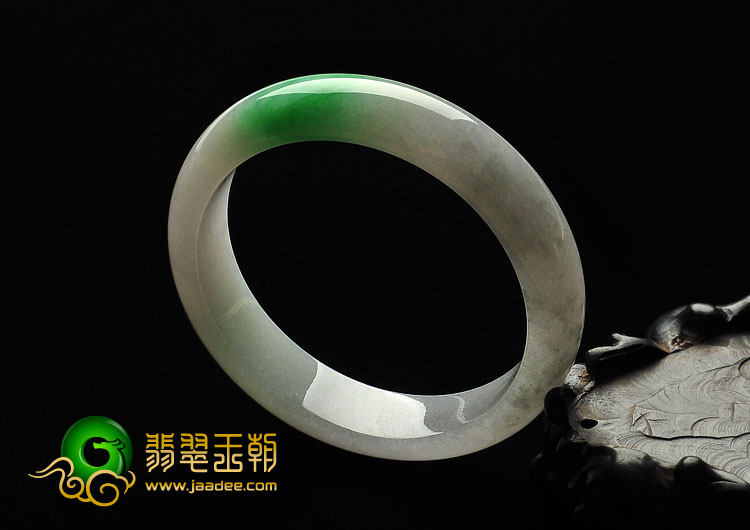 冰种翠色缅甸翡翠A货手镯（58.2mm）