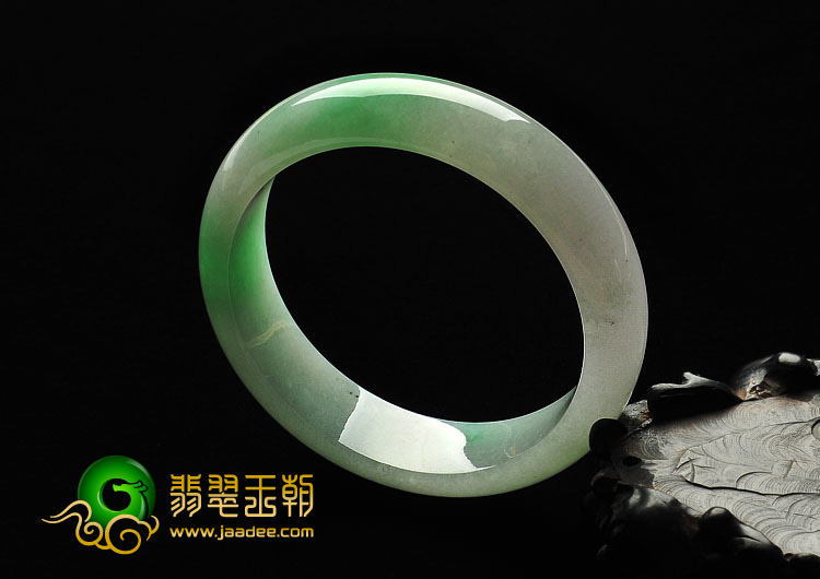 冰种翠色缅甸翡翠A货手镯（58.2mm）
