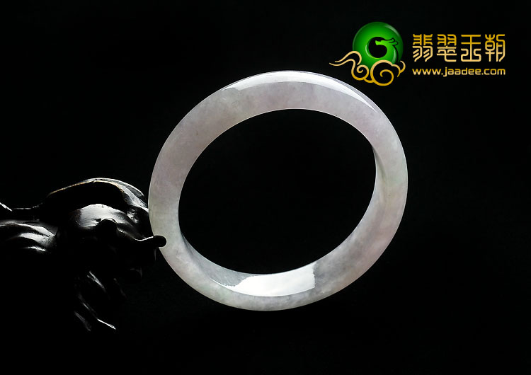 冰种春带彩缅甸翡翠A货手镯（52.2mm）