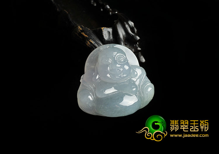冰种晴水缅甸翡翠A货玉佛挂件