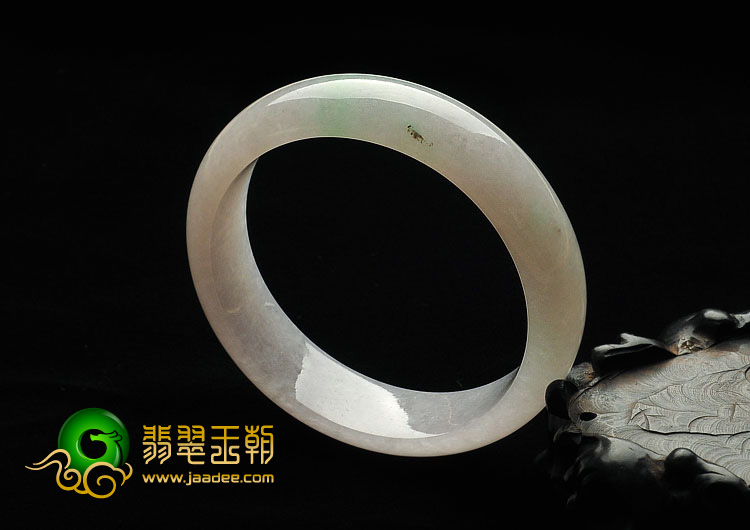 糯冰种晴水飘翠缅甸翡翠A货手镯（57mm）