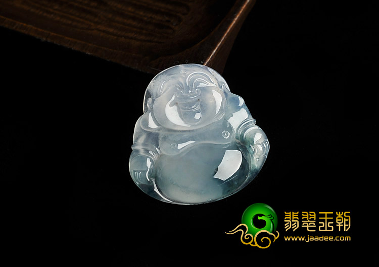 （超值推荐）冰种飘花缅甸翡翠A货玉佛挂件
