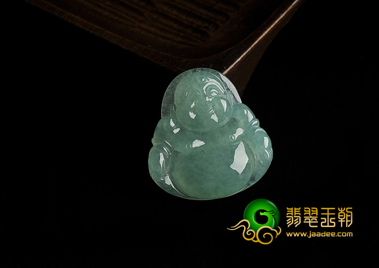 冰种晴水缅甸翡翠A货玉佛挂件