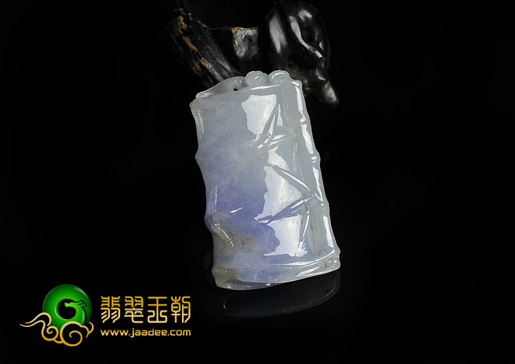糯冰种紫罗兰黄翡缅甸翡翠A货节节高挂件