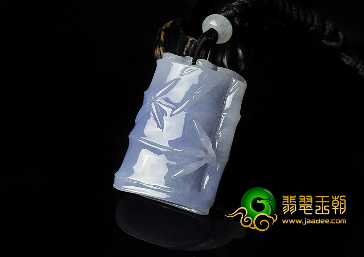 糯冰种紫罗兰缅甸翡翠A货节节高挂件