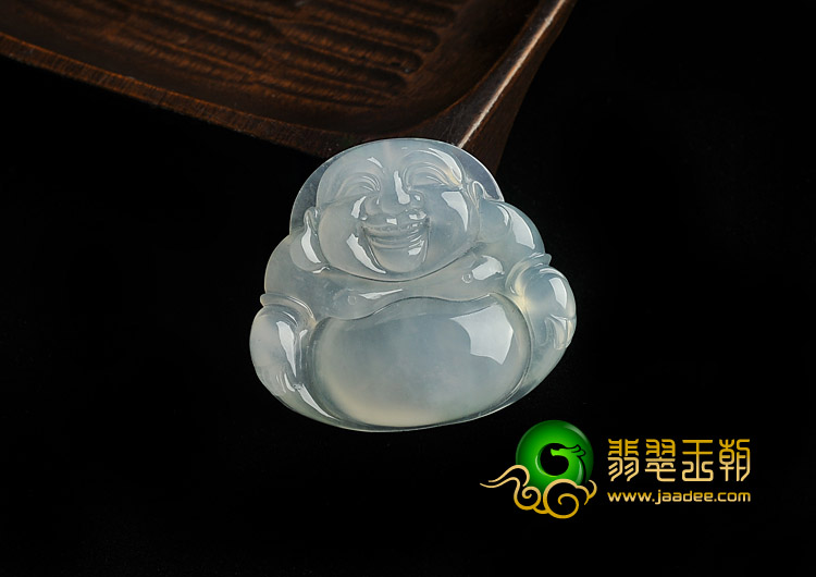 冰玻种晴水缅甸翡翠A货玉佛挂件
