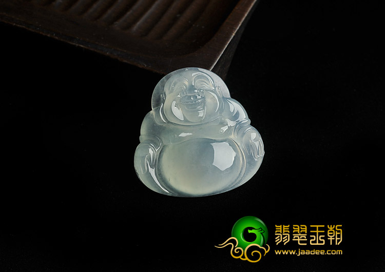 冰种晴水缅甸翡翠A货玉佛挂件