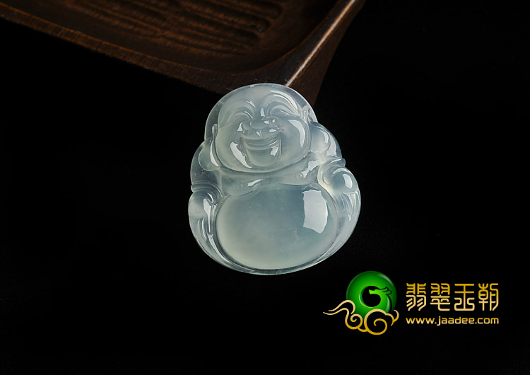 冰玻种晴水缅甸翡翠A货玉佛挂件