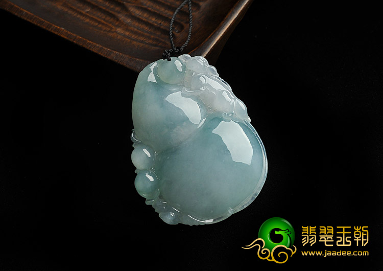 糯冰种晴水缅甸翡翠A货福禄寿挂件