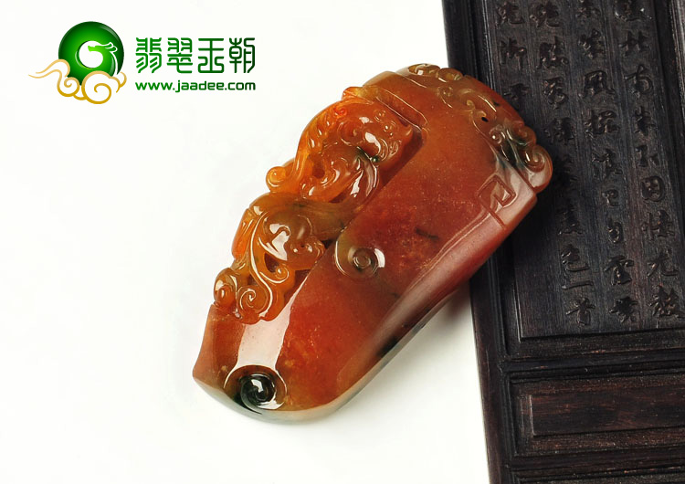 糯冰种多彩缅甸翡翠A货凤来仪挂件