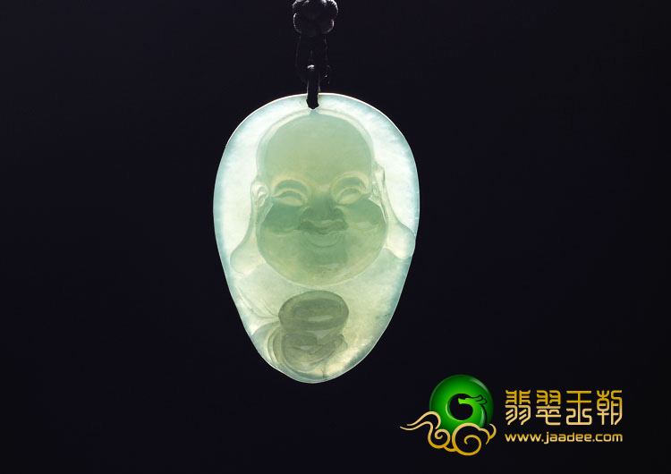 冰种晴水缅甸翡翠A货玉佛挂件