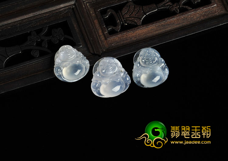 冰玻种晴水缅甸翡翠A货玉佛挂件（一批走）