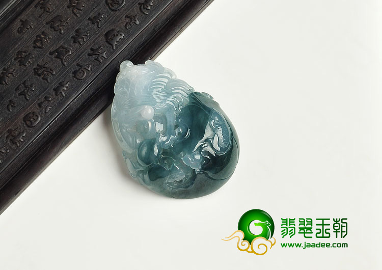 冰种飘花缅甸翡翠A货一路连科挂件