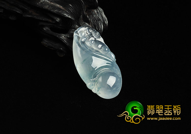 冰种略飘花缅甸翡翠A货有求必应挂件