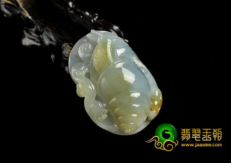 冰种黄翡晴水缅甸翡翠A货安居乐业挂件