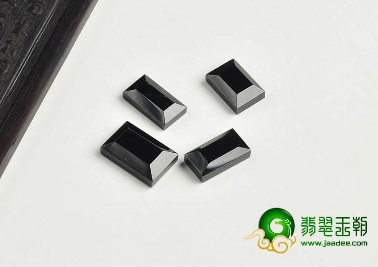 糯冰种墨翠缅甸翡翠A货戒面（一批走）