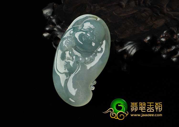 冰种晴水缅甸翡翠A货玉佛挂件