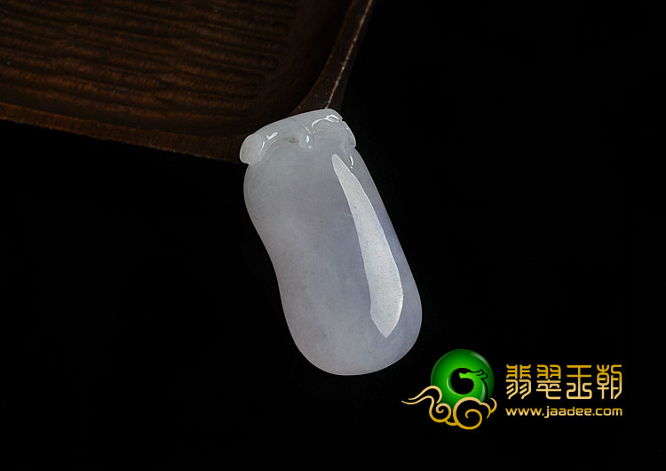 糯冰种紫罗兰缅甸翡翠A货福瓜挂件