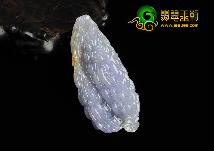 糯冰种紫罗兰缅甸翡翠A货苦尽甘来挂件