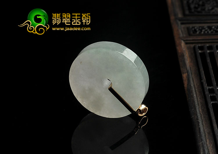 糯冰种晴水缅甸翡翠A货平安扣挂件