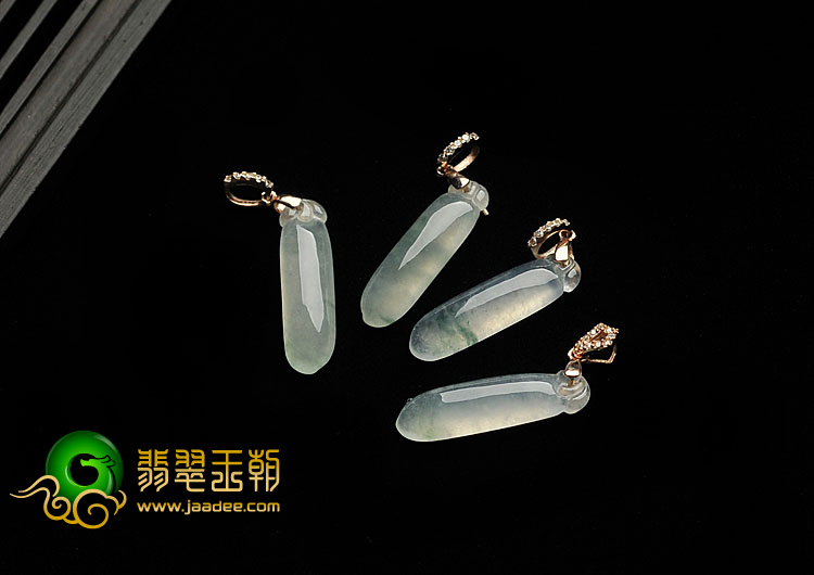 冰玻种飘花缅甸翡翠A货福瓜挂件（一批走）