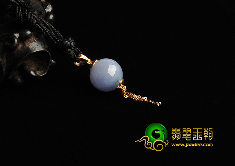 糯冰种紫罗兰缅甸翡翠A货镶玫瑰金胸坠
