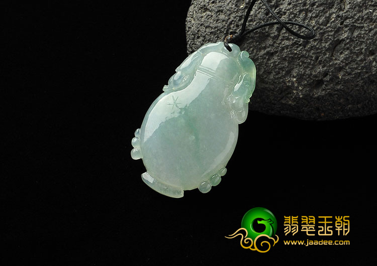 冰种飘花缅甸翡翠A货平平安安挂件