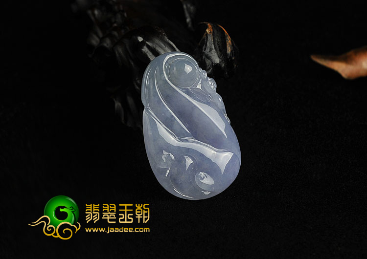 feicui冰种紫罗兰缅甸翡翠A货如意挂件