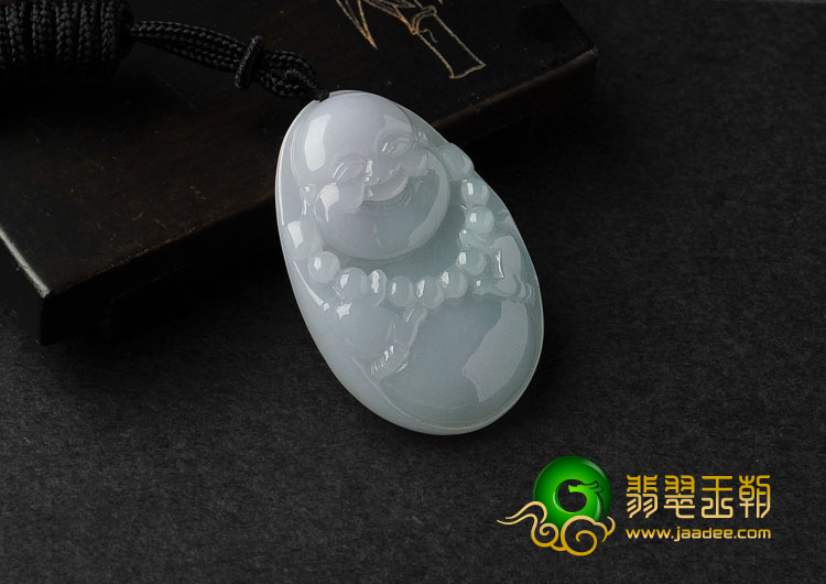 糯冰种晴水缅甸翡翠A货玉佛挂件