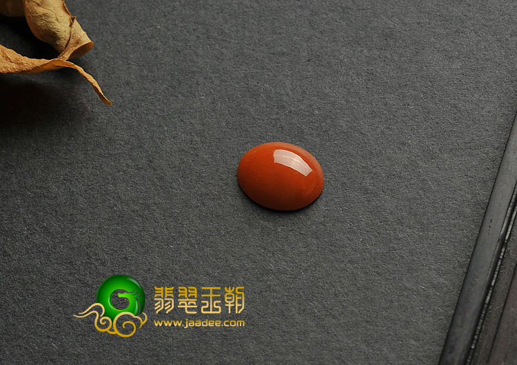 糯冰种红翡缅甸翡翠A货戒面