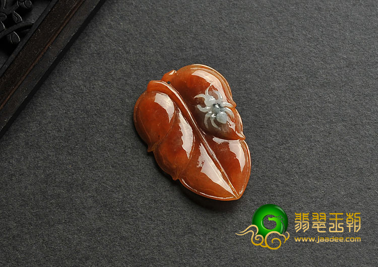 糯冰种褐红翡缅甸翡翠A货一夜成名挂件