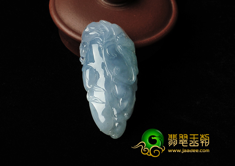 冰种晴水缅甸翡翠A货佛手挂件