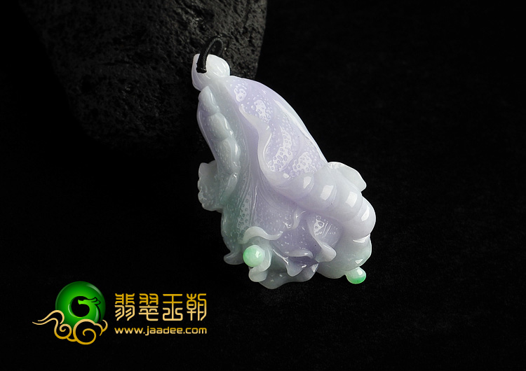 糯冰种春带彩缅甸翡翠A货白菜挂件