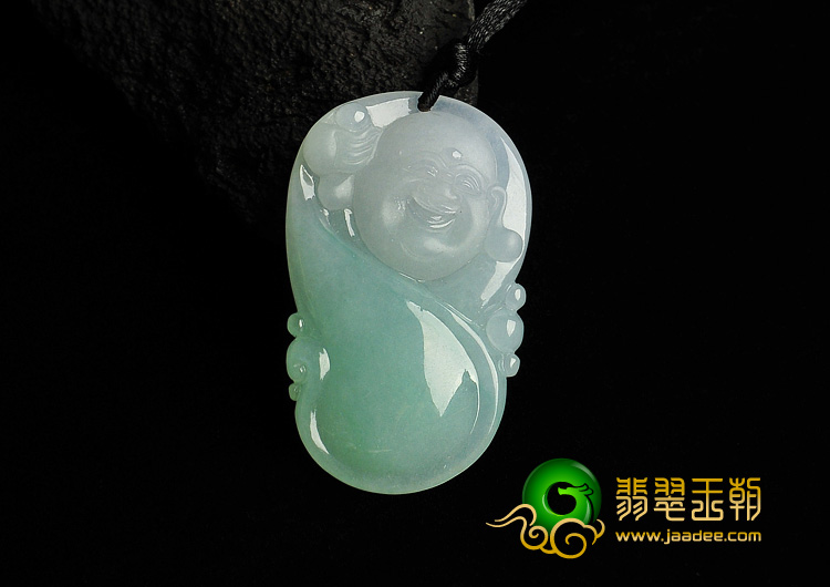 冰种晴水缅甸翡翠A货玉佛挂件