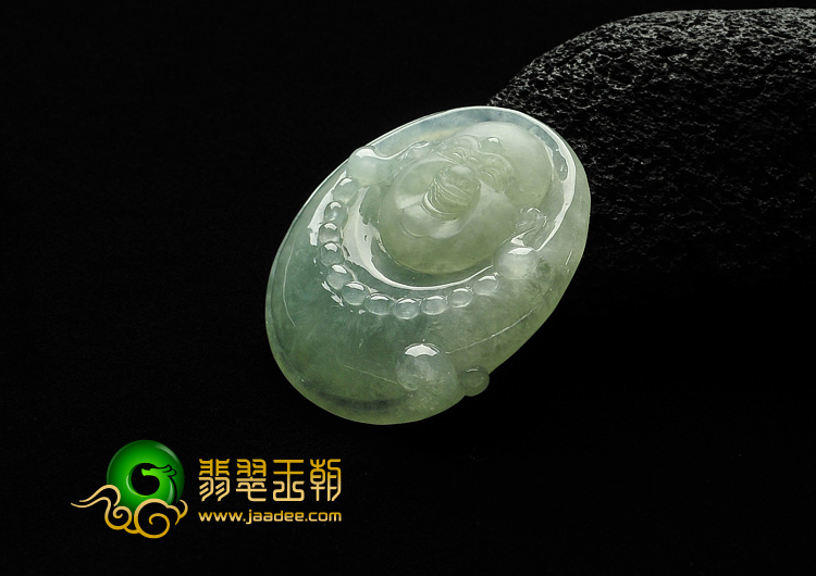 冰种晴水缅甸翡翠A货玉佛挂件