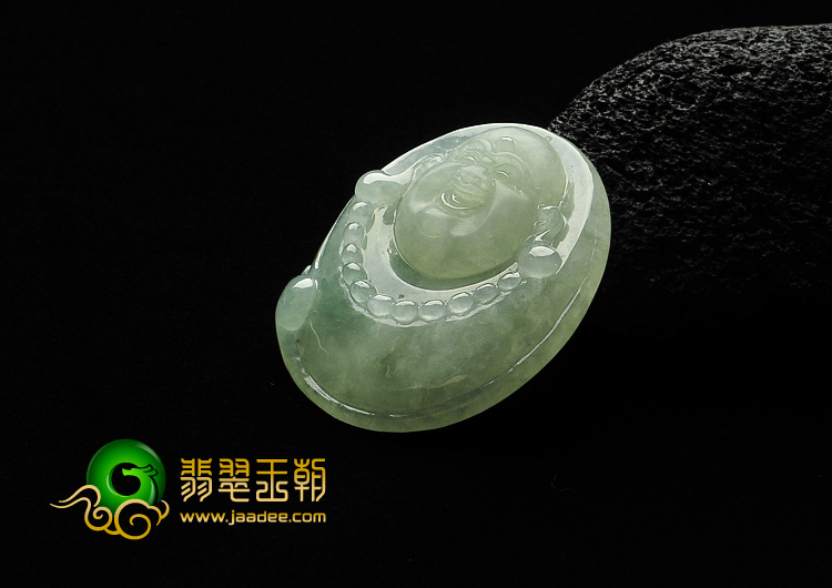 冰种晴水缅甸翡翠A货玉佛挂件