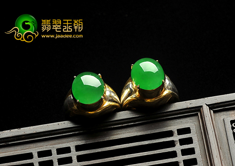 冰种正阳绿缅甸翡翠A货戒面（一批走）
