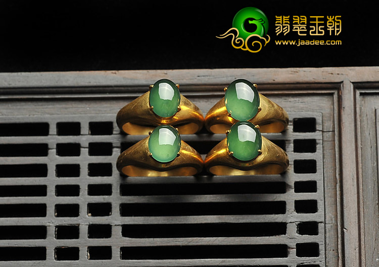 冰种晴水缅甸翡翠A货戒面（单价）
