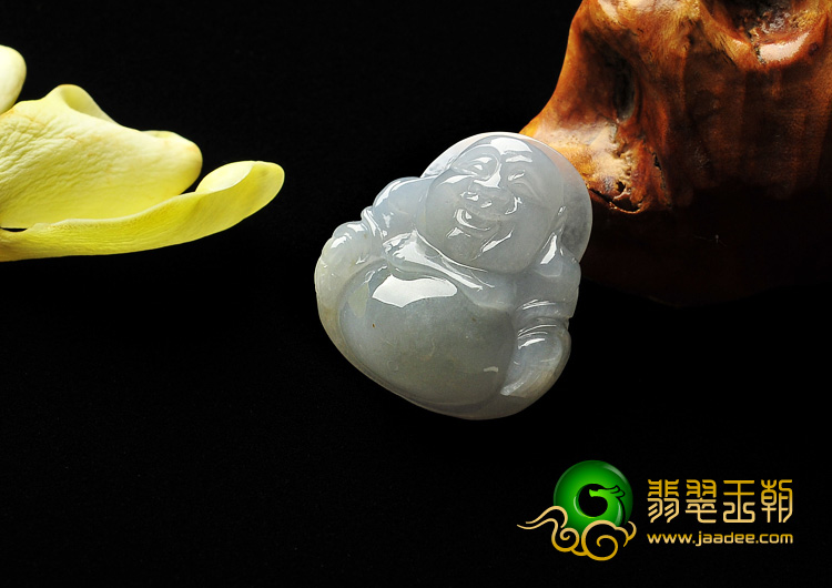 糯冰种淡晴水缅甸翡翠A货玉佛挂件