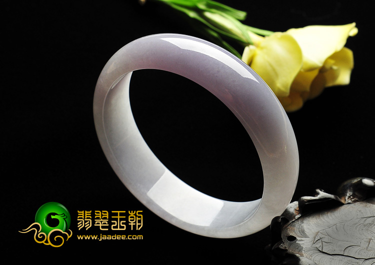糯冰种紫罗兰缅甸翡翠A货手镯（60mm）