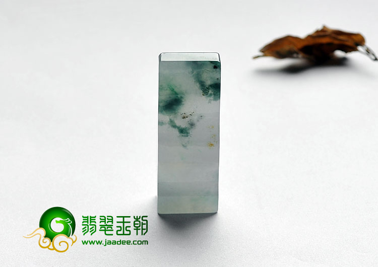 冰种飘花缅甸翡翠A货步步高挂件